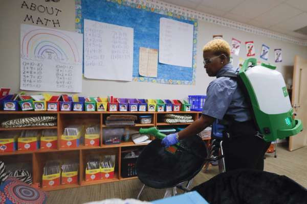 Electrostatic School Spraying Image